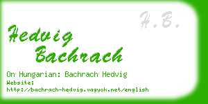 hedvig bachrach business card